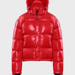 Aritzia Red Puffer Jacket
